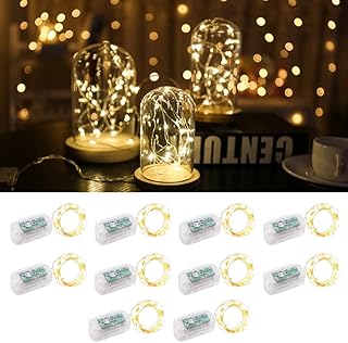 Wish 10pcs 2m 20 led alimentées par batterie, 3 modes d'éclairage luciole étoilée