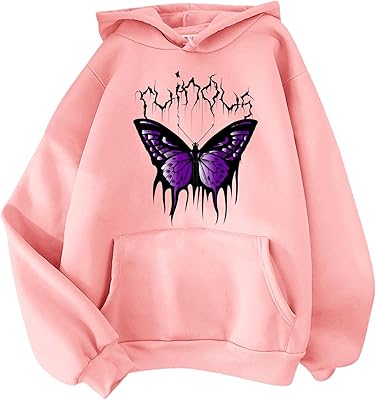 Sweat-shirt imprimé à manches longues pour femmes, pull-over de couleur unie à capuche
