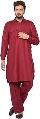 Ensemble pathani kurta en coton pour homme, pyjama ou costume kurta indien
