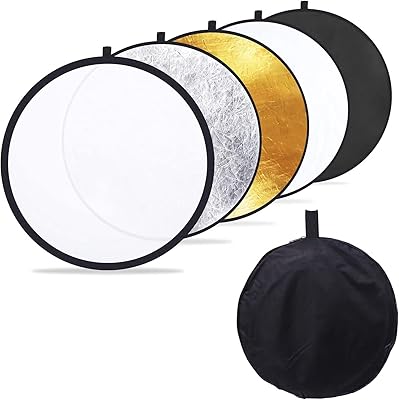 Équipement d'éclairage de photographie pliable 5 en 1 avec sac