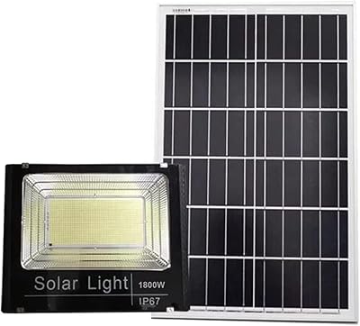 Projecteur solaire, 20 000 lumens, éclairage d'extérieur à led avec détecteur de mouvement