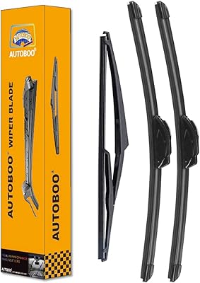 Autobo essuie-glaces avant 26" + 14" avec balai d'essuie-glace arrière 12" de remplacement