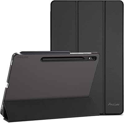 Housse de protection pliable fine procase avec béquille arrière rigide pliable pour galaxy