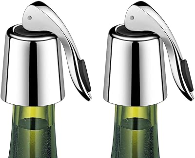 Bouchon de bouteille de vin en acier inoxydable bouchon avec silicone boisson