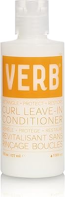 Après-shampooing sans rinçage verb curl, après-shampoing démêlant botanique qui améliore les boucles
