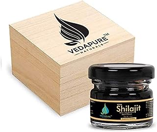 Résine shilajit naturelle vedapur (semi-liquide) pour hommes et femmes - 25 grammes