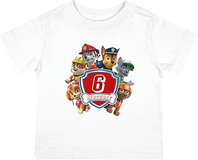 T-shirt yosu paw patrol, t-shirts paw patrol pour 6 ans, personnage de dessin
