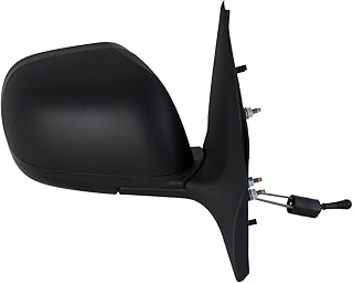 Rétroviseur côté passager pour nissan versa berline, noir texturé, escamotable, télécommande manuelle