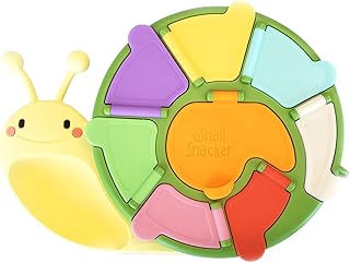 Bo baby boîte à collations en forme d'escargot pour enfants avec 8 compartiments
