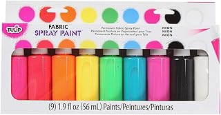 Ensemble de sprays pour tissus tulipes 29849 sop multi neon party 1,9 fl