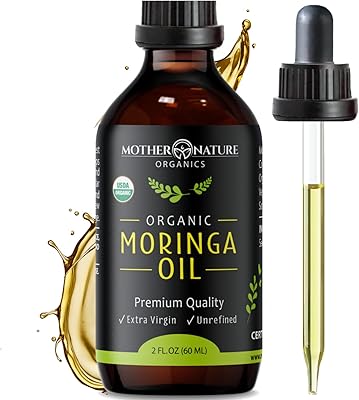 Huile de moringa biologique pressée à froid certifiée usda, huile de support 100