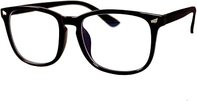 Lunettes de lecture d'ordinateur à filtre anti-lumière bleue avec verres transparents et légers