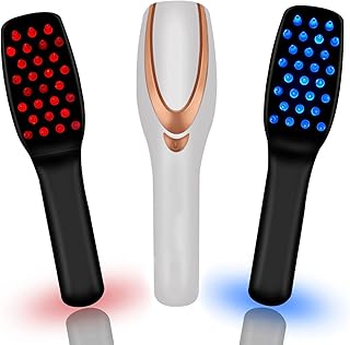 Peigne de massage électrique de luminothérapie 3 en 1 brosse du cuir chevelu