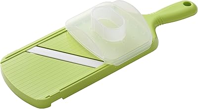Trancheuse à légumes mandoline réglable avancée en céramique kyocera avec protège-main, taille 11"