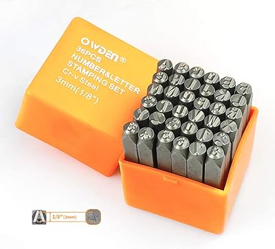 Ensemble d'outils d'estampage professionnels en acier odin 36 pièces (1 8 pouces)