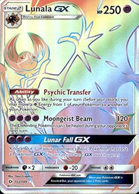 Lunala-gx - 153/149 - secret rare - pokémon soleil et lune. Votre shopping simplifié de A à Z avec Diaytar
