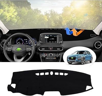Housse de tableau de bord personnalisée pour hyundai kona 2018-2021 2022 2023, accessoires