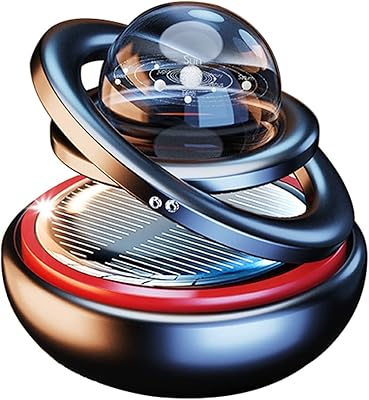Désodorisant de voiture à énergie solaire javest, accessoires de décoration rotatifs pour intérieur
