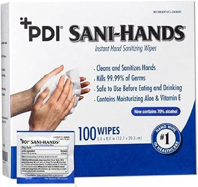Lingettes désinfectantes pour les mains sani hands, 100 paquets par boîte de sunny