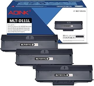Aqink 3-pack (1800 pages) d111l mlt-d111s m2022 cartouches de toner de remplacement compatibles