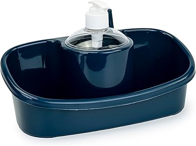 DISTRIBUTEUR DE SAVON ET PORTE-ÉPONGE 3 EN 1 PLASTIC FORTE - 250 ML