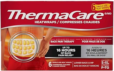 Enveloppements thermiques thermacare pour traiter les douleurs au bas du dos et à