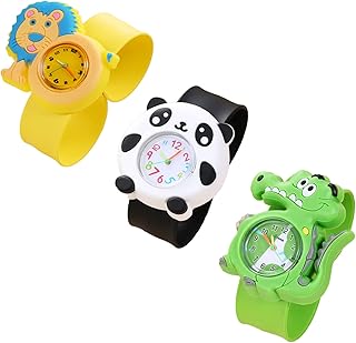 3 paquets de montres pour enfants pour filles et garçons, joli design