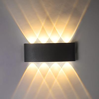 Applique murale led moderne hua qiang wang 8w blanc chaud 3000k