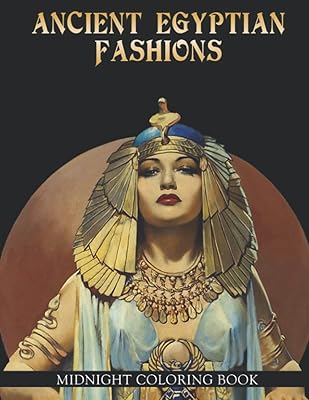 Livre de coloriage sur la mode égyptienne antique de minuit : pages à