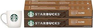 Capsules de café starbucks house blend par nespresso à torréfaction moyenne, 10 unités