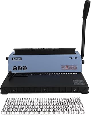 Machine à relier les fils rayson td-130 3:1, 34 trous, 12 feuilles, 120