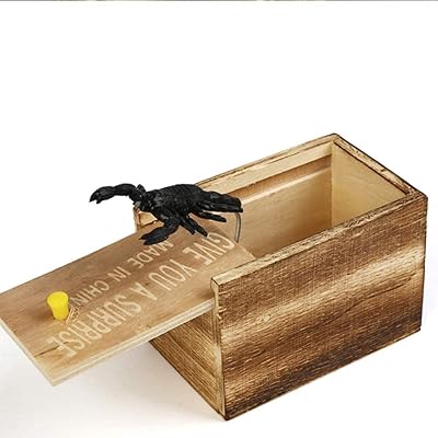 Boîte de farces surprise en bois faite à la main avec un design
