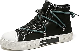 Chaussures décontractées pye up pour hommes chaussures montantes en toile baskets à lacets
