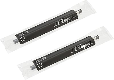 Recharge à tête sphérique moyenne s.t. dupont - noir (paquet de 2)