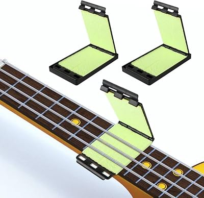 Nettoyeur de cordes de guitare double pour guitare, basse et ukulélé, utilisé pour nettoyer les cordes, la touche, l'essuie-corde et l'entretien des cordes de guitare, vert clair, paquet de 2. Diaytar : L'excellence du service, la douceur des prix