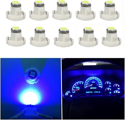 Wljh 10x bleu t3 neo wedge led 3030 smd puce 8mm led base