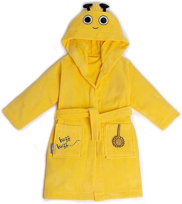 Milk & moo busy bee peignoir de bain pour bébé 100