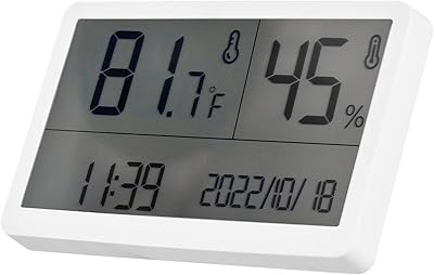 Thermomètre d'intérieur à jauge d'humidité morelian - thermomètre numérique d'ambiance avec capteur d'humidité