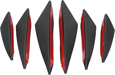 Diffuseur de pare-chocs avant, 6 ailerons de pare-chocs avant, autocollant canard à motif