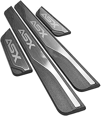 4 pièces de protection de seuil de porte en acier inoxydable, anti-rayures, autocollants