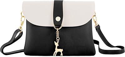 Petit sac à bandoulière avec collier, sac à bandoulière en cuir pu, sac
