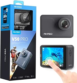 Appareils photo numériques étanches akaso, 20 mégapixels, zoom optique 6x et écran 2