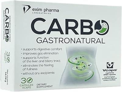 Capsules végétariennes carbo digestive comfort support aux extraits de charbon actif, de fenouil