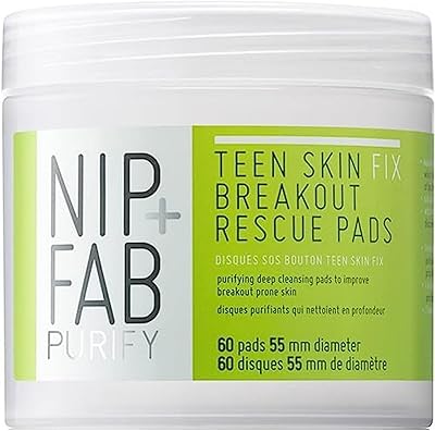 Nip + fab teen skin fix zero procut rescue coussinets pour le visage