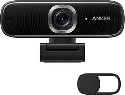 Webcam intelligente powercurve c300 full hd, conception ai, mise au point automatique, webcam