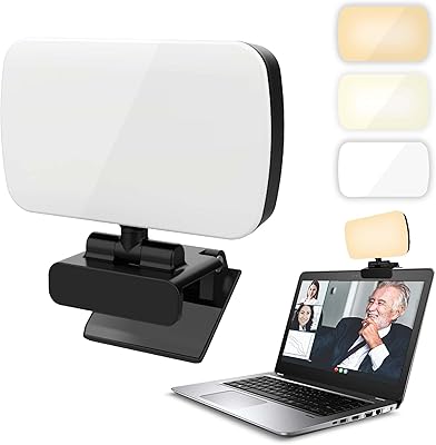 Kit d'éclairage de vidéoconférence, lampe castwave rechargeable haute puissance avec clip avant