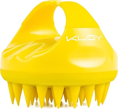 Brosse à shampoing pour massage du cuir chevelu chloé avec poils en silicone
