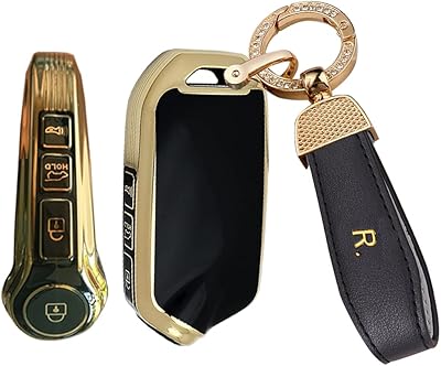 Couvercle de clé télécommande sans clé sanrelli kia, noir, 4 boutons