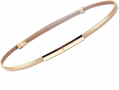 Ceinture fine réglable en cuir verni cb pour femmes, ceinture fine de couleur
