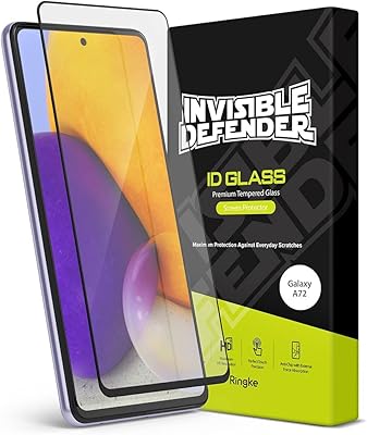 Ring key compatible avec samsung galaxy a72 protecteur d'écran en verre